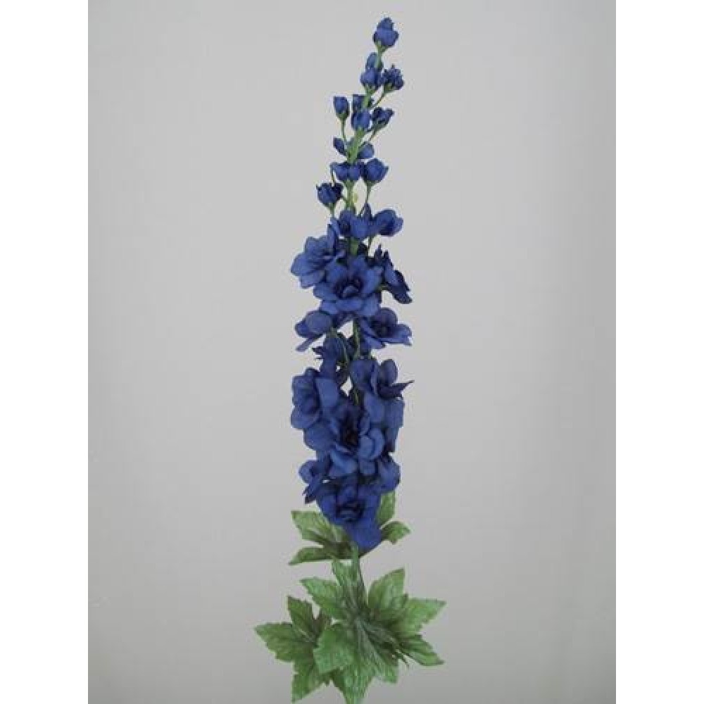 Midnight Blue Silk Delphiniums or Larkspur 75cm Artificial Flowers